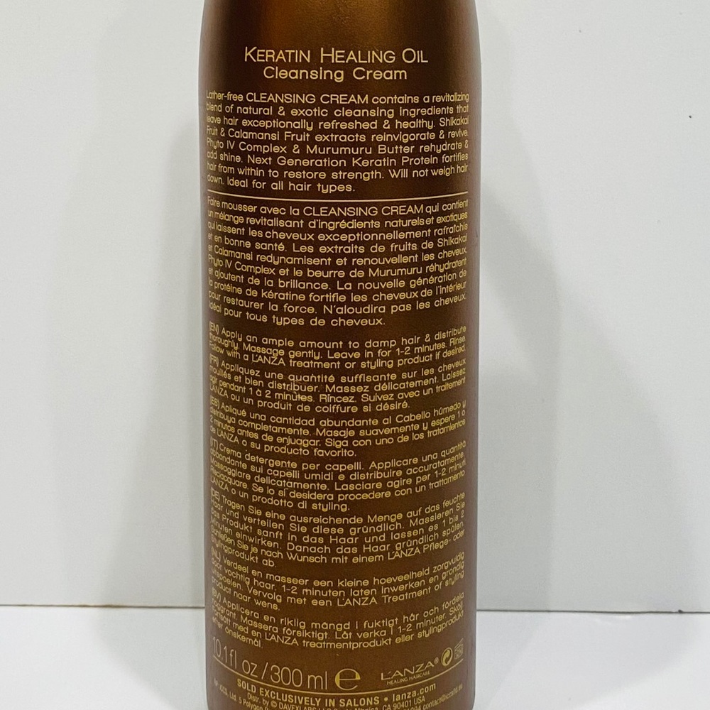 - L'anza Healing Keratin Oil Cleansing Cream 10.1oz - Picture 3 of 3